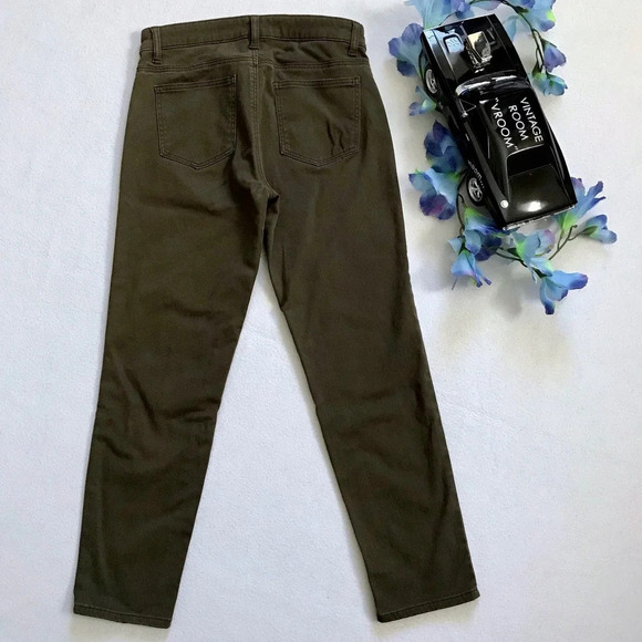 Uniqlo Dark Olive Colored Capri Denim Women 24 - Picture 5 of 8